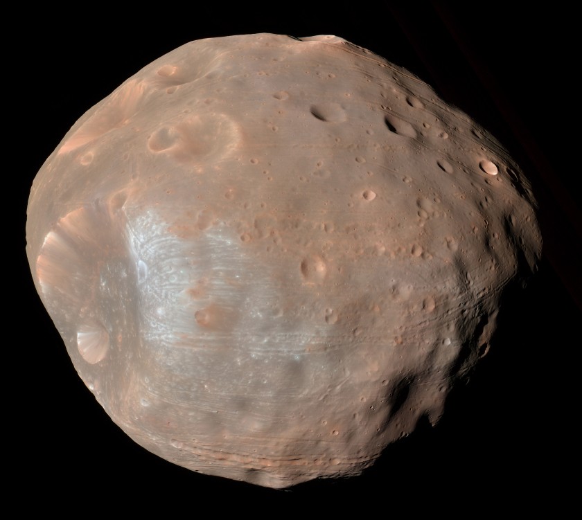 Phobos in color